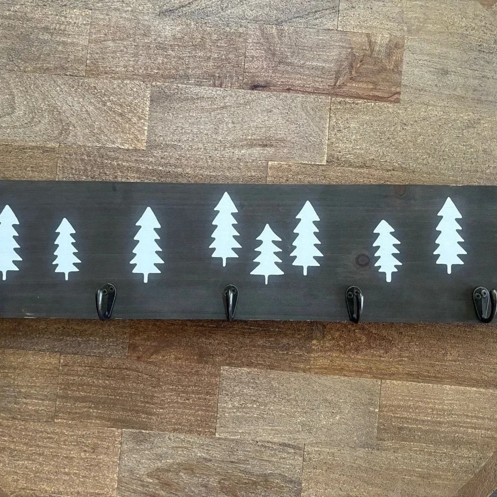 Pine Tress Plaque with Hooks - Pillowfort by Target